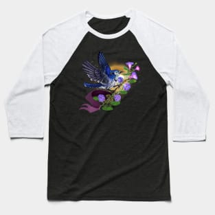 Morning Glory Bluejay Baseball T-Shirt